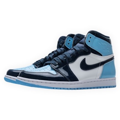 Air Jordan 1 Retro High UNC Patent 'Blue Chill' (W)