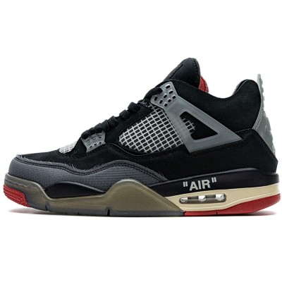Off White x Air Jordan 4 Retro 'Bred'