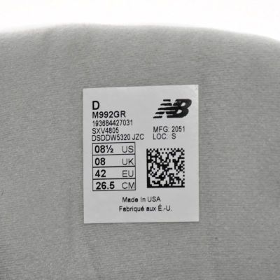 Buy 992 Grey New Balance M992GR - Stockxbest.com