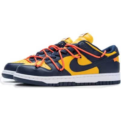 Buy Nike Dunk Low Off White University Gold Midnight Navy CT0856-700 - Stockxbest.com