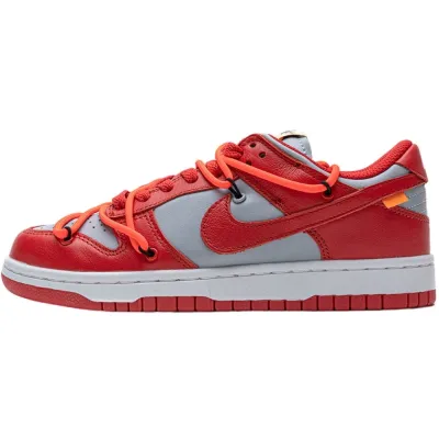Off-White x Nike Dunk Low 'University Red'