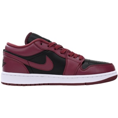 Air Jordan 1 Low 'Black Dark Beetroot (Women's)