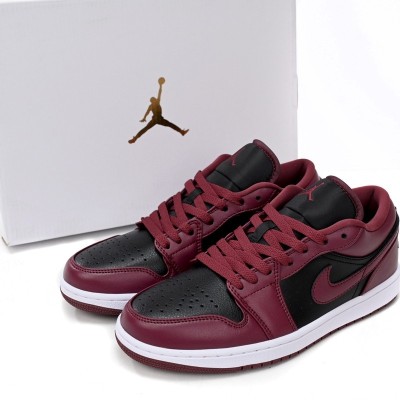Air Jordan 1 Low 'Black Dark Beetroot (Women's)