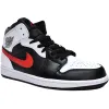 Air Jordan 1 Mid 'Black Chile Red White'