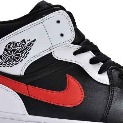 Air Jordan 1 Mid 'Black Chile Red White'