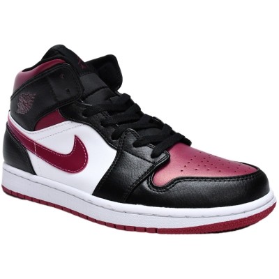 Air Jordan 1 Mid 'Bred Toe'