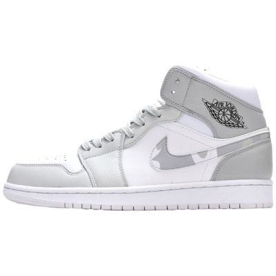 Air Jordan 1 Mid 'Grey Camo'