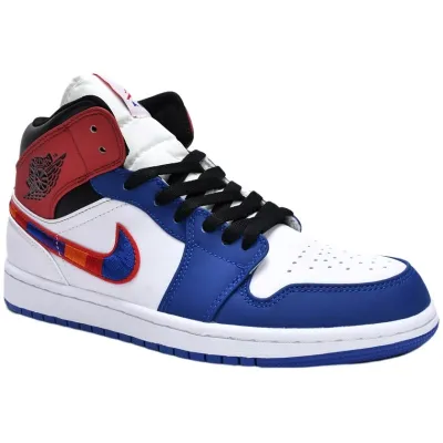 Air Jordan 1 Mid 'Multi-Color Swoosh'