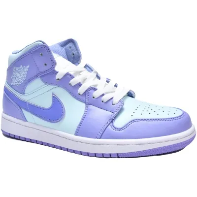 Air Jordan 1 Mid 'Purple Aqua'