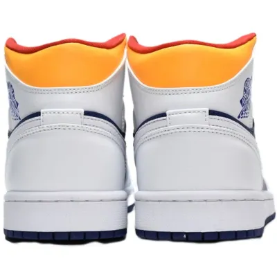 Air Jordan 1 Mid 'Royal Blue Laser Orange'