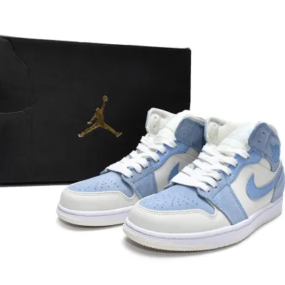 Air Jordan 1 Mid 'Sail Light Blue'