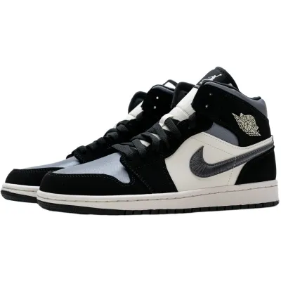 Air Jordan 1 Mid 'Satin Grey Toe'