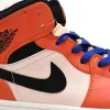 Air Jordan 1 Mid 'Team Orange Black'