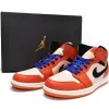 Air Jordan 1 Mid 'Team Orange Black'
