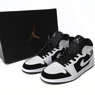 Air Jordan 1 Mid 'White Black'