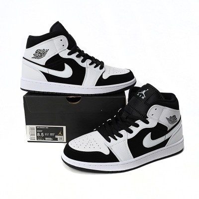 Air Jordan 1 Mid 'White Black'