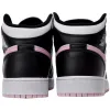 Air Jordan 1 Mid 'White Black Light Arctic Pink' (GS)