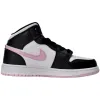 Air Jordan 1 Mid 'White Black Light Arctic Pink' (GS)