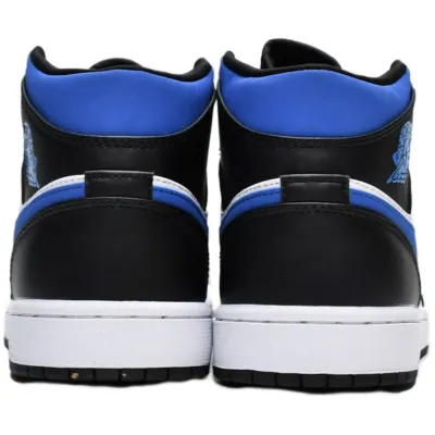 Air Jordan 1 Mid 'White Black Racer Blue'