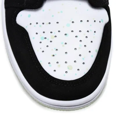 Air Jordan 1 Mid 'White Black Teal Tint' (GS)