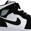 Air Jordan 1 Mid 'White Black Teal Tint' (GS)