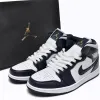 Air Jordan 1 Mid 'White Metallic Gold Obsidian'