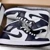 Air Jordan 1 Mid 'White Metallic Gold Obsidian'