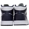 Air Jordan 1 Mid 'White Metallic Gold Obsidian'