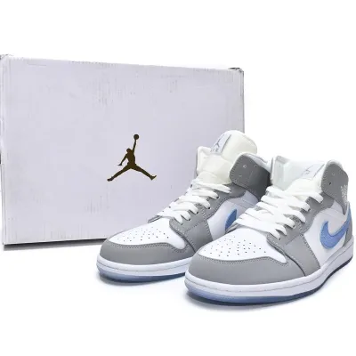 Air Jordan 1 Mid 'Wolf Grey Aluminum' (Women's)