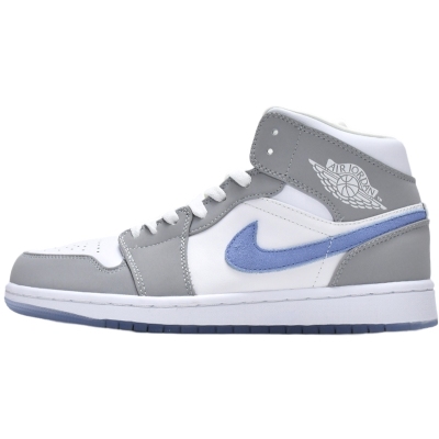 Air Jordan 1 Mid 'Wolf Grey Aluminum' (Women's)