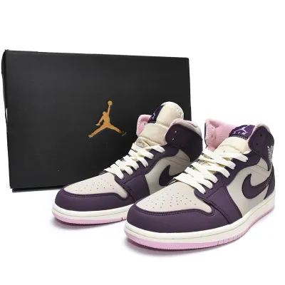 Air Jordan 1 Mid Pro 'Purple Desert Sand' (GS)