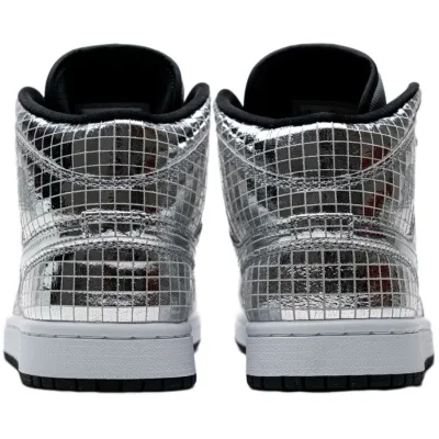 Air Jordan 1 Mid SE 'Disco Metallic Silver' (Women's)