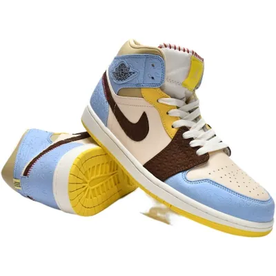 Air Jordan 1 Mid SE 'Fearless Maison Chateau Rouge'