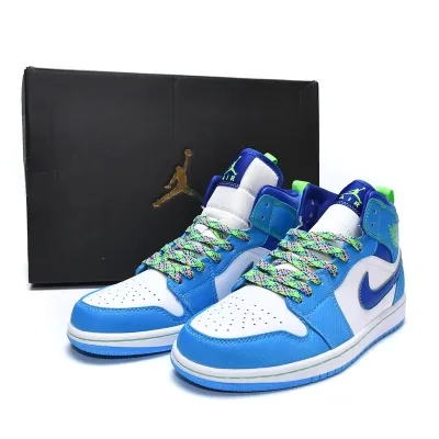 Air Jordan 1 Mid SE 'Sprite Blue' (GS)