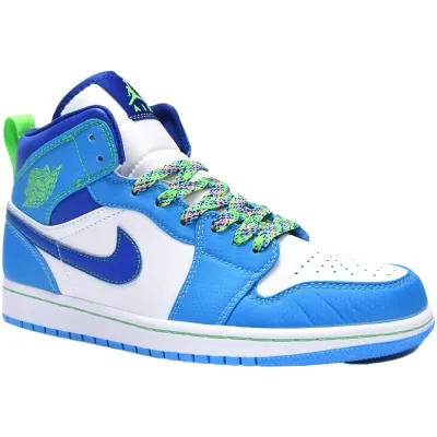 Air Jordan 1 Mid SE 'Sprite Blue' (GS)