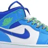 Air Jordan 1 Mid SE 'Sprite Blue' (GS)