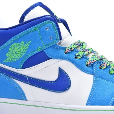 Air Jordan 1 Mid SE 'Sprite Blue' (GS)