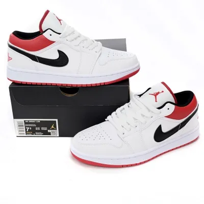 Air Jordan 1 Low 'White University Red Black'