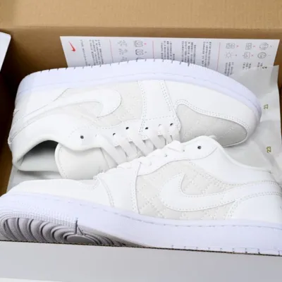 Air Jordan 1 Low 'Quilted White' (Women's)