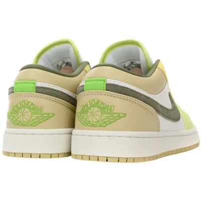 Air Jordan 1 Low 'Sail White Oil Green' (Women's)