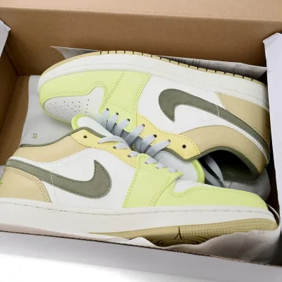 Air Jordan 1 Low 'Sail White Oil Green' (Women's)