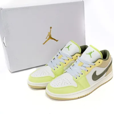 Air Jordan 1 Low 'Sail White Oil Green' (Women's)