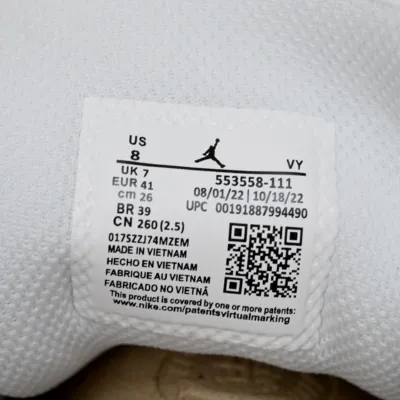 Air Jordan 1 Low 'Triple White' (2019)