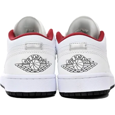 Air Jordan 1 Low 'White Gym Red Black' (GS)