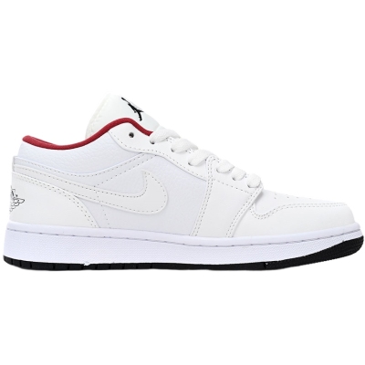 Air Jordan 1 Low 'White Gym Red Black' (GS)