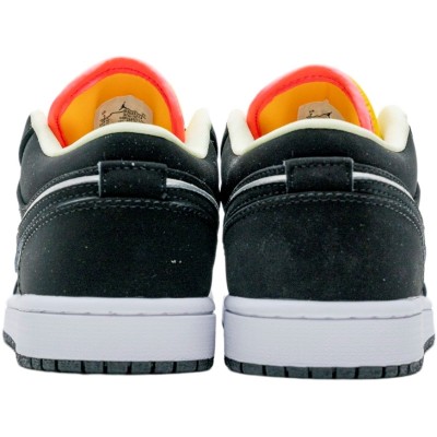 Air Jordan 1 Low 'Black Aurora Green Laser Orange'
