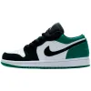 Air Jordan 1 Low 'White Black Mystic Green'