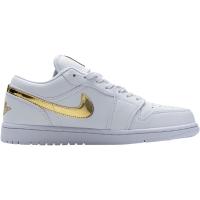 Air Jordan 1 Low 'White Metallic Gold' (Women's)