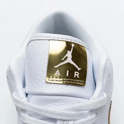 Air Jordan 1 Low 'White Metallic Gold' (Women's)