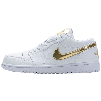 Air Jordan 1 Low 'White Metallic Gold' (Women's)